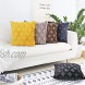 JOJUSIS Plush Short Wool Velvet Decorative Throw Pillow Covers Luxury Style Cushion Case Faux Fur Pillowcases for Sofa Bedroom Pack of 2 18 x 18 Inch Yellow