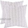 KAF Home Pleated Please Pillow Cover 20 x 20-inch 100-Percent Cotton | Set of 2 Pillow Covers Gray 20 x 20