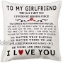 pinata Gift Idea for Girlfriend Pillow Cover 18x18'' Anniversary Birthday Romantic Girlfriend Gifts Decorative Pillowcase Cute Adult I Love You Gift for Her from Girlfriend Boyfriend Lesbians
