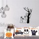 Rophomor Cute Halloween Pillow Cover 18x18 Inch Set of 4 Pumpkin Halloween Car Decorative Throw Pillow Covers for Halloween Indoor Soft Linen Cushion Covers for Living Room Porch Couch Sofa