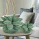 3D Succulents Cactus Pillow Cute Succulents for Garden or Green Lovers Baby Green Plant Throw Pillows for Bedroom Room Home Decoration Novelty Plush Cushion GreenA 18