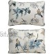 Brandream 100% Cotton Quilted Pillow Shams 2-Piece Standard Size American Country Birds Printing Pillow Shams Bedroom Decor Beige