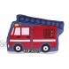 Carter's Firetruck Red White & Blue Decorative Pillow Red Blue White Yellow