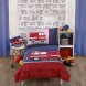 Carter's Firetruck Red White & Blue Decorative Pillow Red Blue White Yellow