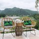 EAGLE PEAK Outdoor Indoor Rectangle Lumbar Pillow Set of 2 Decorative Throw Pillows 19'' x 12 Tropical Green
