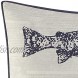 Eddie Bauer Home | Salar Collection | 100% Cotton Salmon Fish Design Decorative Throw Pillow Sham with Corded Edge Lining Zipper Closure 1 Count Pack of 1 Navy