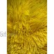 EHP 2 Piece Soft Faux Fur Throw Pillow 12 Diameter Decorative Pillow 12 Diameter Yellow