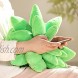 jinetor 3D Succulent Plush Pillow Art Succulent Cactus Decor Pillow,Succulent Pillows Decorative Throw Pillows 3D Home Décor Green A,25CM 10inch