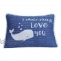 Lambs & Ivy Oceania Decorative Throw Pillow Blue Ocean Whale