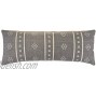 LR Home Embroidered Throw Pillow 1 Count Pack of 1 Frost Gray Cream
