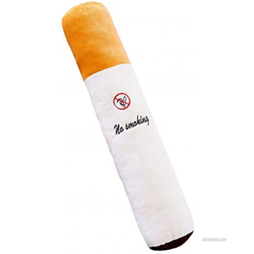NUOBESTY Novelty Cigarette Pillow No Smoking Plush Toy Cylindrical Sofa Decoration Gifts for Home Car Use 50cm Without Inner Container