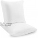 Oakias Set of 2 Throw Pillow Inserts White – 18 x 18 Cotton Square Pillows for Couch – Cushion Pillow Inserts – Lightweight Soft & Durable Pillow Set – Decorative Pillows – Easy Care