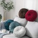 Overstep Decorative Round Pumpkin Pillow Velvet Pleated Pillow Pumpkin Round Cushion Living Room Decoration Sofa Cushion