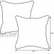 Pillow Perfect Indoor Outdoor Annie Westport Reversible Corded Throw Pillow 18.5-Inch Chocolate Set of 2