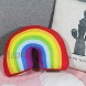 Poitemsic 13.7 Rainbow Pillow for Girls Kids Bed Decoration Cushion Arch Shaped Stuffed Plush Sofa Chairs Throw Pillows