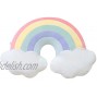 Skyseen Cloud Rainbow Shaped Pillow & Home Decorative Creative Cushion & Vivid Plush Stuffed Pillow B