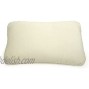 Squishy Deluxe Microbead Rectangular Travel Pillow | Comfortable for Air Travel 12 x 16” |Removable Plush Velour Cover | Squishy Yet Firm Head and Neck Support | Odorless Cream
