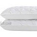 Vaulia Soft Microfiber Decorative Pillow Shams Pinch Pleated Pattern White Color Queen Size