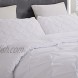 Vaulia Soft Microfiber Decorative Pillow Shams Pinch Pleated Pattern White Color Queen Size