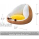 CHEOALFA 22x22 Washable Floor Cushion with Pillow Insert Chair Pad Floor Pillow with Back for Children's Reading Area Tatami Balcony Outdoor Office Chair Pet Bed Cute Egg