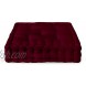 Encasa Homes Floor Cushion Large Square 20 x 20 x 4 inch for Casual Seating & Pranayama Meditation Yoga Rich Maroon Padded Decorative Fiber Filled Scatter Pillow for TV Indoor & Outdoor