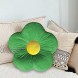 Flower Shaped Floor Pillow Seating Cushion 20 x 20 Tufted Lounging Pillow Pouf for Kids & Adults Seat Cushion for Bed Room Reading Nook Game Playing Watching TV Medium Green