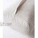 Halfmoon 24 Rectangular Yoga Bolster Pillow for Meditation and Support Rectangular Yoga Cushion with Carry Handle 100% Cotton Natural