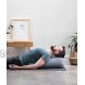 Halfmoon Cylindrical Yoga Bolster Pillow for Meditation and Support Yoga Cushion with Carry Handle 100% Cotton Dunes