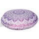 Marubhumi Pink Purple Ombre Indian Hippie Mandala Floor Pillow Cover Cushion Cover Pouf Cover Round Bohemian Yoga Decor Floor Cushion Case- 32 Inch