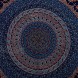 Maviss Home Idyllic Floor Perfect Decor Cotton Round Pouf Cover |Bohemian Yoga Décor | Meditation Pillow Case | Hand Printed | Organic Cotton Pouf Round Pouf; Blue Elephant