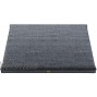 Mindful Modern Velvet Zabuton Meditation Mat Luxurious Meditation Cushion Pillow with 100% Cotton Filling Enjoy Better Posture and Greater Comfort for Zafu or Bench Graphite Grey