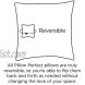 Pillow Perfect Bird Watcher Floor Pillow 24.5-Inch Charcoal