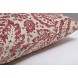Pillow Perfect Damask Decorative Square Floor Pillow 24.5-Inch by 24.5-Inch Red Tan