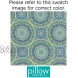 Pillow Perfect Outdoor Indoor Delancey Lagoon Floor Pillow 25 x 25 Blue