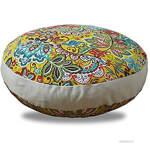 Round Floor Cushions Floor Sitting Pillow for Kids Meditation Pillows for Sitting on Floor，Yoga Pillows，Outdoor Patio Furniture Cushions Lounge Floor Pillow，seat Cushion 19inches