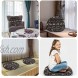 Round Floor Pillows for Adults Kids 22 Inch Meditation Pillows for Sitting on Floor Yoga Cushion Cover Bohemian Decor Floor Pillow,