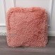 Square Floor Pillow Cover Seating Large Floor Cushion for Sitting Fluffy Floor Seat Cushion Washable & Zippered Fuzzy Unstuffed Floor Seat Pillow for Adult Pink Square 50x50x6 inches