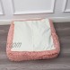 Square Floor Pillow Cover Seating Large Floor Cushion for Sitting Fluffy Floor Seat Cushion Washable & Zippered Fuzzy Unstuffed Floor Seat Pillow for Adult Pink Square 50x50x6 inches