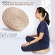 Tatami Floor Pillow Sitting Cushion,Round Pouf Tatami Chair Pad Straw Meditation Soft Yoga Mat Woven Straw Cushion 40cm