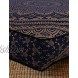 THE ART BOX Floor Pillow Cushion Cover Meditation Chair Boho Décor Bohemian Square Pouf Kids Bed Outdoor Seat Living Room Cube Pillow Decoration Golden Blue 35X35X5 Inch Cover Only