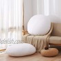 Acanva Decorative Square Throw Pillow Inserts Hypoallergenic Form Stuffer Cushion Sham Filler 32 Diameter White