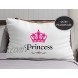 Arty Huts Pillowcase for Kids Home Bedroom Decor | Princess Pillow-Girls White Satin Pillowcase | Pillowcase for Baby Bedding Cover | Pillow Covers Decorative | Birthday for Her- 19.7 X 30 Inches