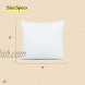 Coop Home Goods Throw Pillow Inserts Set of 2 18 x 18 Inches White Square Indoor Decorative Pillow Inserts Adjustable Memory Foam Fill Pack of 2 perfect for Sofa Bed Couch Living Room Bedroom