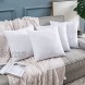 EMEMA Pack of 4 Throw Pillow Inserts Fluffy Plump Decorative Cushion Inner White Premium Stuffer Soft Square Warm for Sleeping Bed Couch Sofa Bedroom 18x18 Inch 45x45 cm