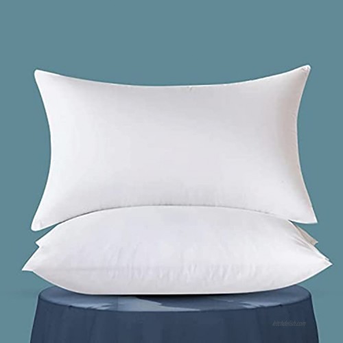 Emolli Throw Pillow Inserts Set of 2 Throw Pillow Inserts Premium Stuffer Down Alternative,Super Soft Microfiber Filled Decorative Pillow Cushion 12 x 20 Inches