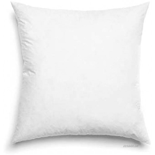 FBTS Basic Pillow Insert 1 Pack 18x18 Inch Square Sham Stuffer Premium Hypoallergenic Pillow Forms for Decorative Cushion Sofa Couch and Bed Pillows