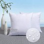 MIULEE Pack of 2 Throw Pillow Inserts Decorative Outdoor Waterproof Premium Hypoallergenic Pillow Stuffer Sham Square for Couch Cushion Patio Furniture 18x18 Inch