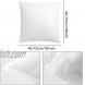 Pillow Inserts Hypoallergenic Premium Pillow Stuffer，2 Pack Premium Hypoallergenic Stuffer Pillow Inserts Sham Square Form Polyester for Decorative Cushion Bed Couch Sofa 18 x 18