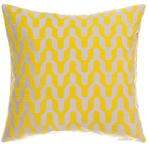 Softline Home Fashions 924VON738020XFD Victor Throw Pillow Yellow