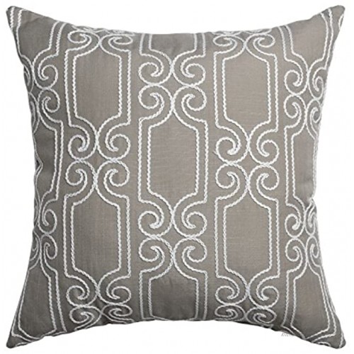 Softline Home Fashions 925BKR05318XPF Bexley Throw Pillow Grey White